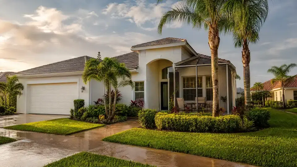 Well-maintained rental home in Estero FL prepared for winter tenants